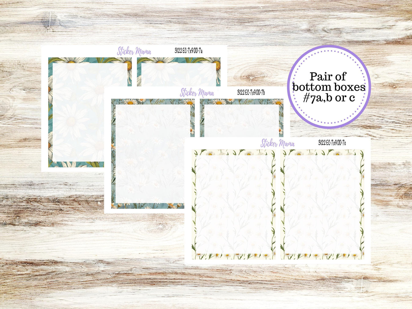 ERIN CONDREN Daily Duo Planner Kit DD-3122 || Vintage Bloom || Daily Duo Planner Sticker Kit || Erin Condren ||