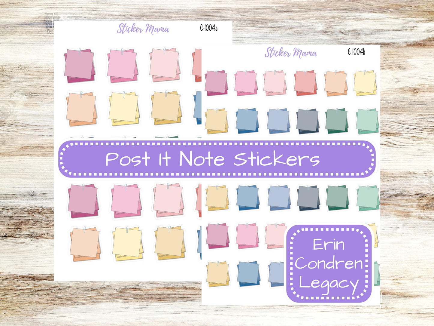 C-1004 POST IT PLANNER Stickers | Erin Condren Legacy