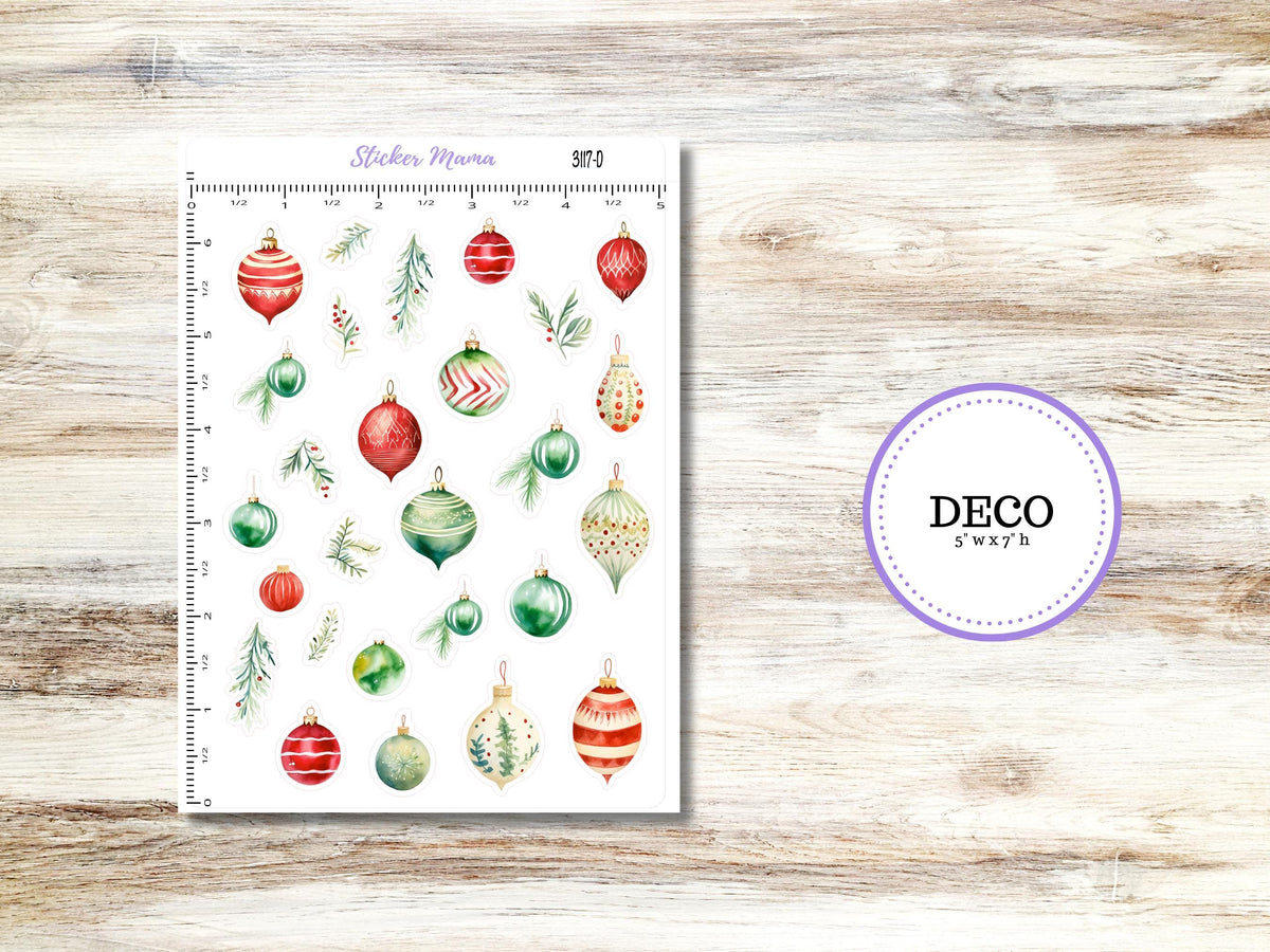 Deco 3117 | Jolly Jewels | Planner Stickers Decorations | Christmas Stickers