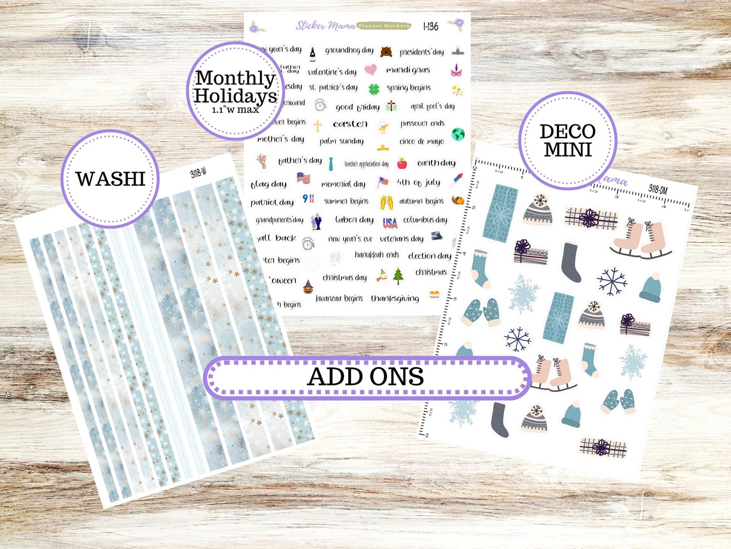 LD POP-UP Week+Month Planner Kit #3118 || The Jo || January || Laurel Denise Kit || Laurel Denise Stickers || 10-25