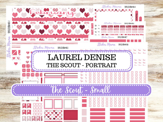 LD Small "The Scout" || PORTRAIT Weekly + Monthly Planner Kit #3119 || || Laurel Denise Kit Portrait || February || 10-25