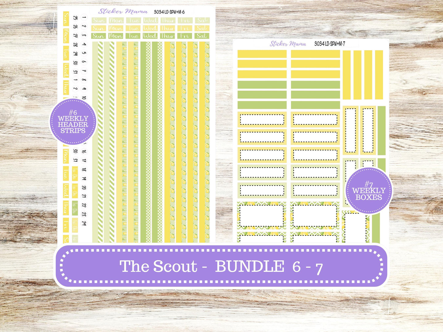 LD Small "The Scout" || PORTRAIT Weekly + Monthly Planner Kit #3034 || Fresh Squeeze || Laurel Denise Kit Portrait  || 11-25