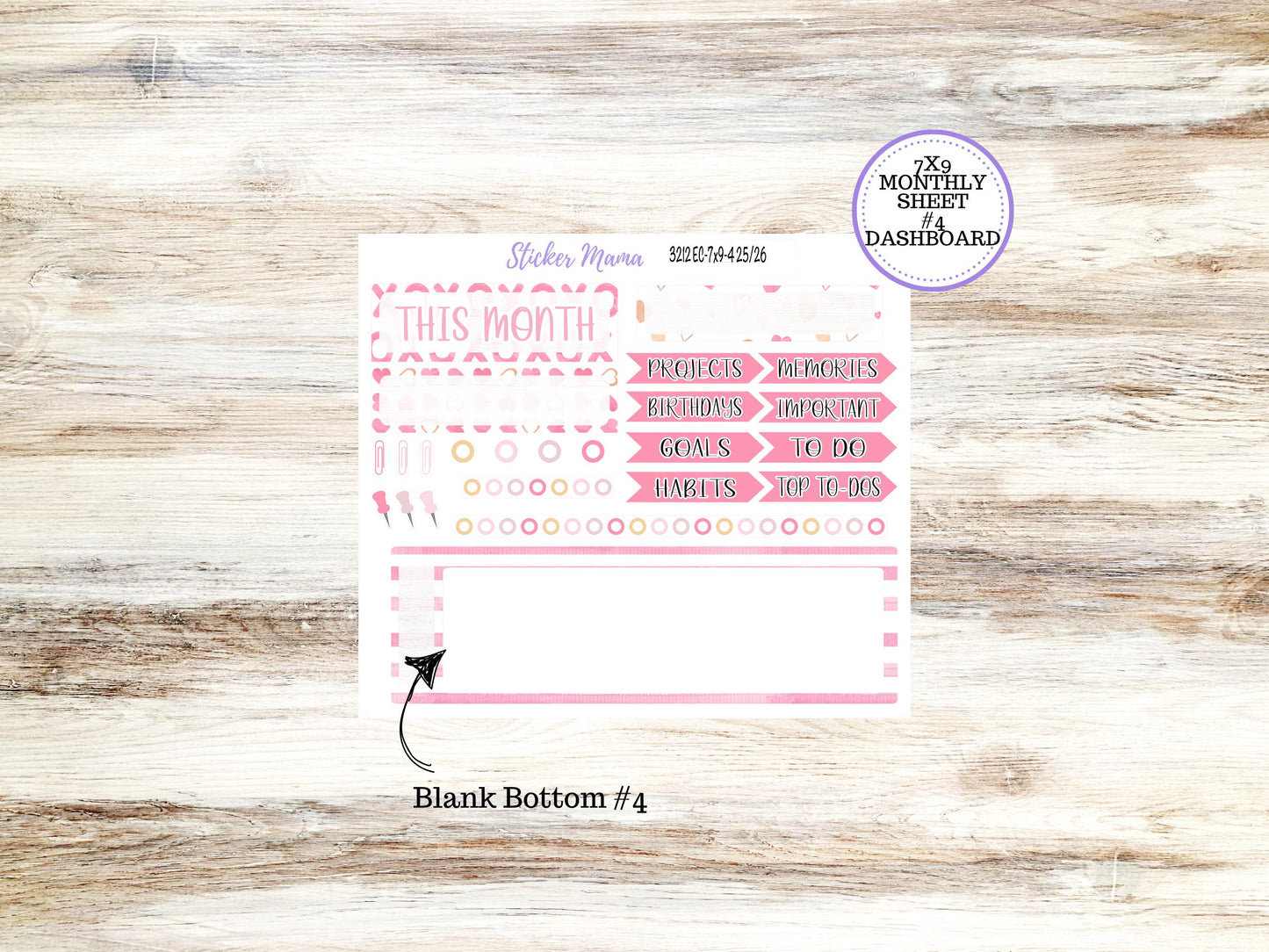 ERIN CONDREN Monthly Kit-3212 || 7X9 || Love Notes - 7x9 ec February Monthly Kit - February Monthly Planner Kits -  Monthly Pages || 10-25