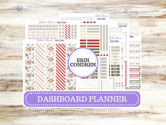 ERIN CONDREN Dashboard Planner Kit DB-3210 || December || Dashboard Planner Sticker Kit || Erin Condren ||