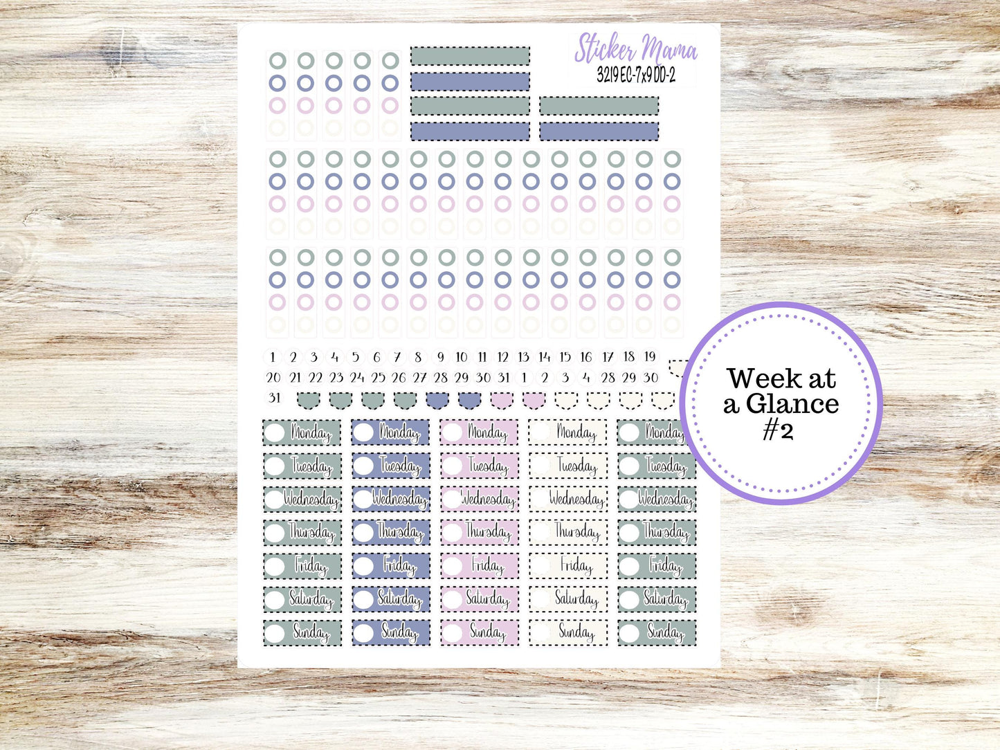 Erin Condren Daily Duo Planner Sticker Kit | 3219 Tropical Trinkets