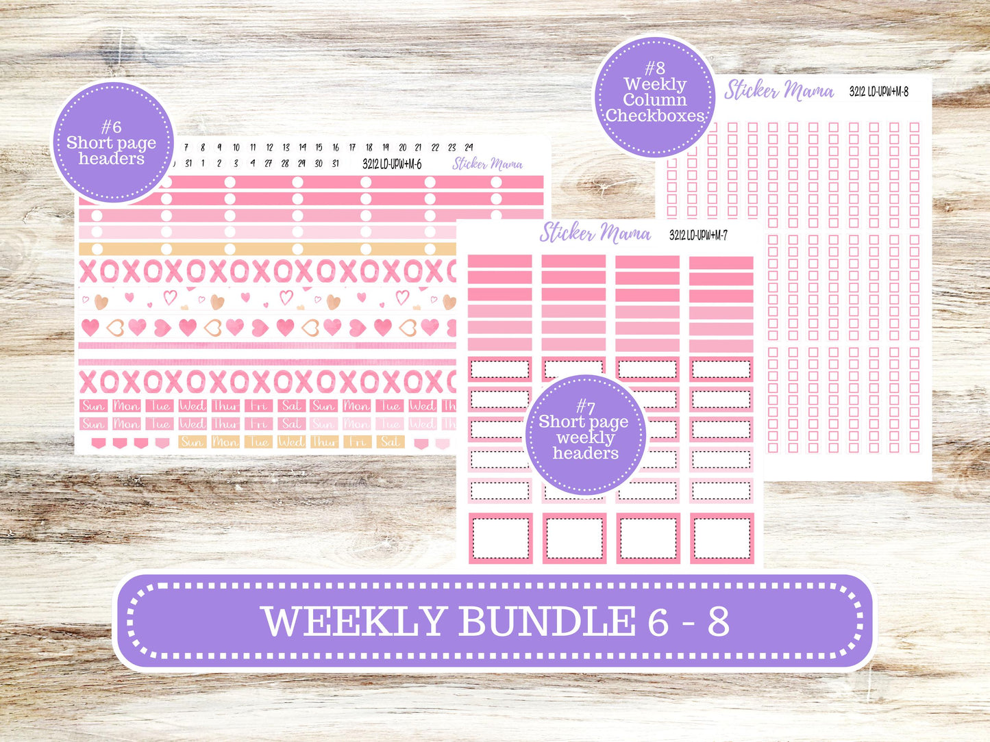 LD POP-UP Week+Month Planner Kit #3212 || The Jo || Love Notes || Laurel Denise Kit || Laurel Denise Stickers || 10-25