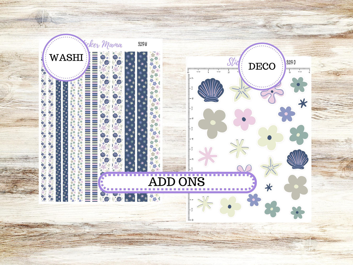 Laurel Denise Valerie Planner Stickers | LD Teacher Week + Month Planner Kit | August 3219 Tropical Trinkets | 5-26