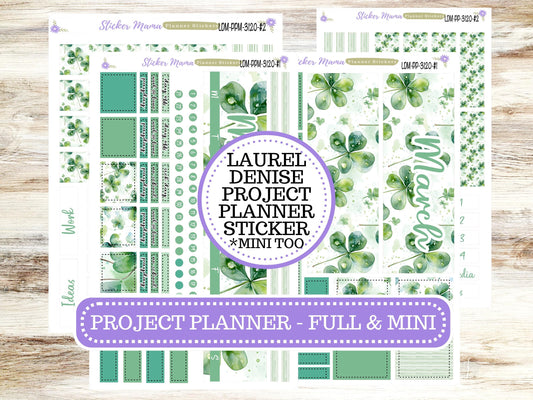 LAUREL DENISE PROJECT Planner Kit #3120 || Shamrock Magic || Laurel Denise Kit || Laurel Denise Stickers ||  || March ld