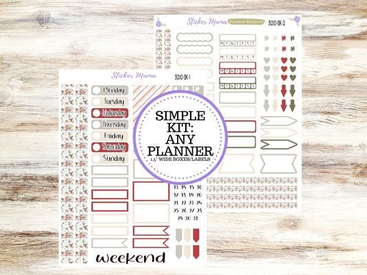 SIMPLE KIT  || #3210 || Frosty Friends || Any Kind Planner || Planner Stickers || Planner Stickers