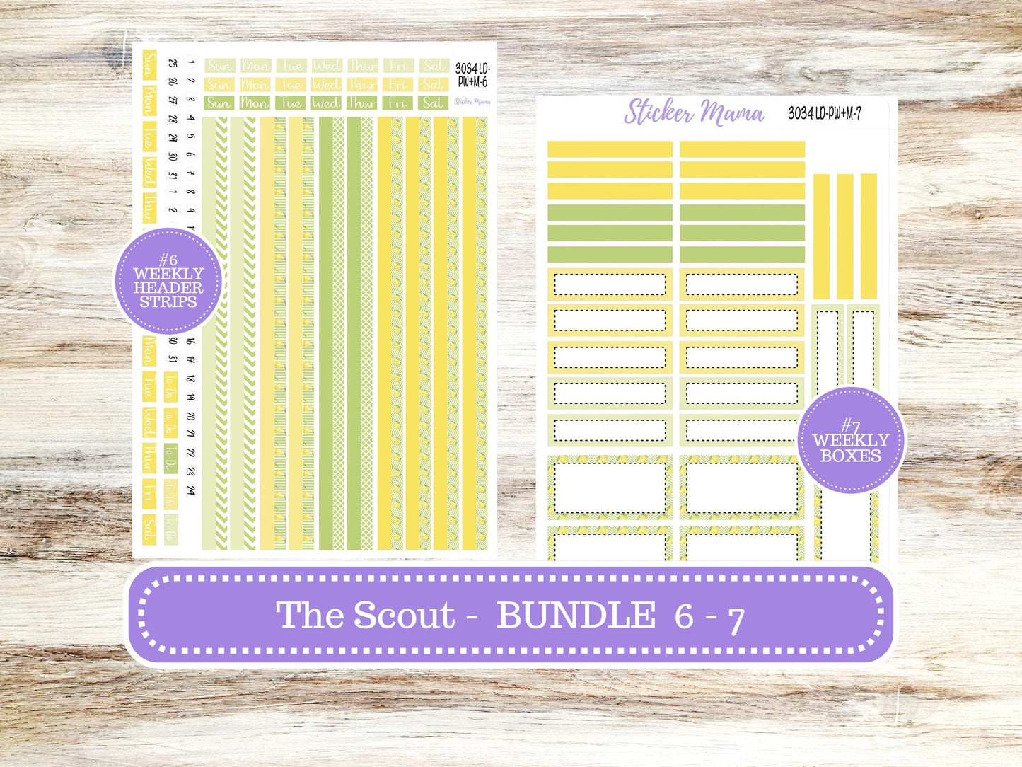 LD Large "The Scout" || PORTRAIT Weekly + Monthly Planner Kit #3034 || Fresh Squeeze || Laurel Denise Kit Portrait  || 11-25