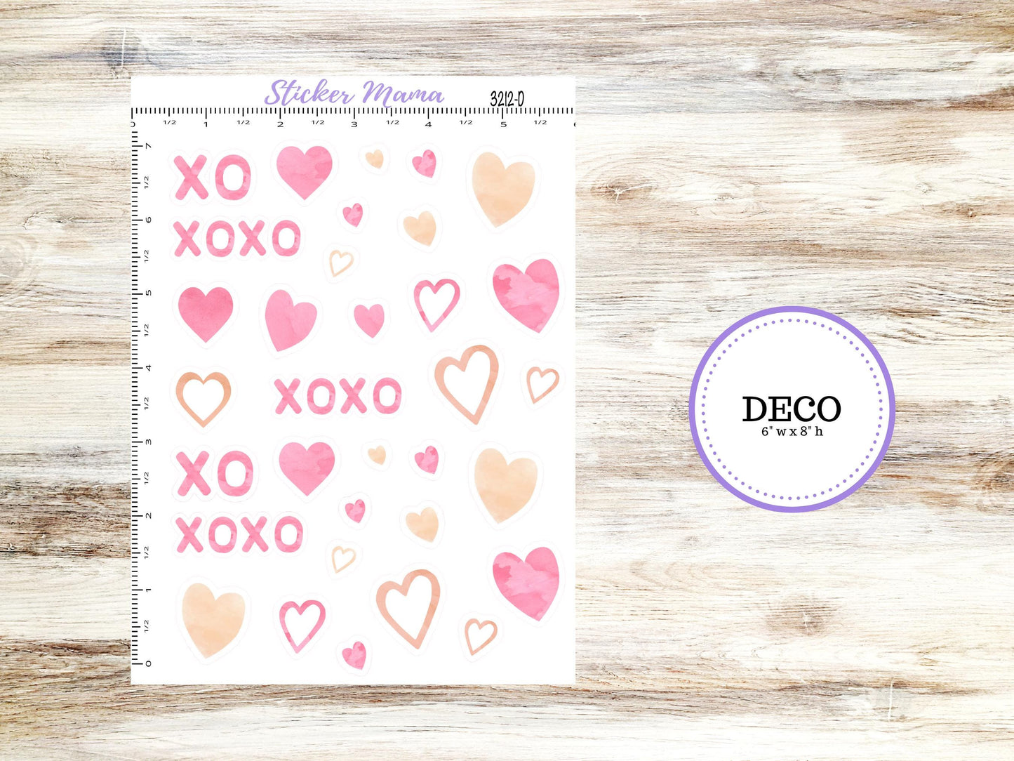 DECO-3212 || Love Notes Deco || PLANNER STICKERS || Valentines Stickers || February Deco