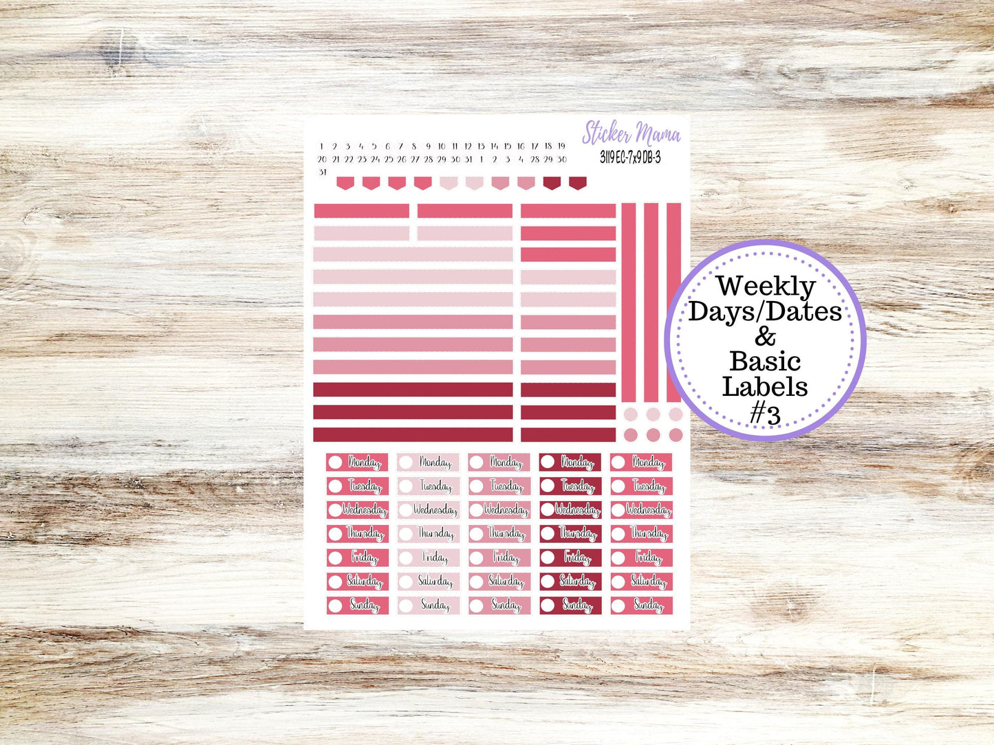 ERIN CONDREN Dashboard Planner Kit DB-3119 || February || Dashboard Planner Sticker Kit || Erin Condren ||