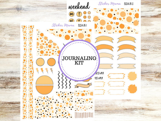 Journal Planner Sticker Kit | 3224 Fall Polka Dots