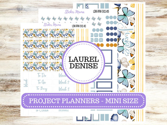 LAUREL DENISE PROJECT Mini Size Planner Kit #3112 || Butterfly Bliss || Laurel Denise Kit || Laurel Denise Stickers