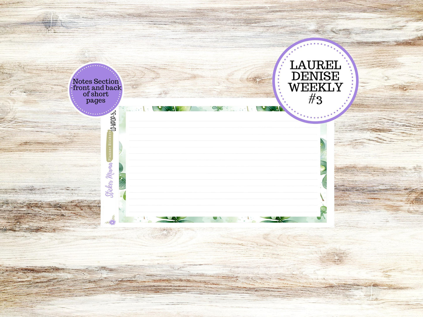 LAUREL DENISE PORTRAIT March Planner Kit #3120 || Shamrock Magic || Laurel Denise Kit || Laurel Denise Stickers ||  || March ld
