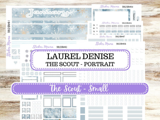 LD Small "The Scout" || PORTRAIT Weekly + Monthly Planner Kit #3118 || || Laurel Denise Kit Portrait || January || 10-25