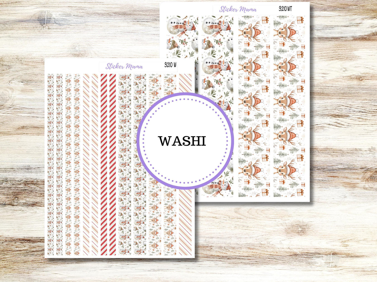 Washi Planner Stickers 3210 | Frosty Friends |