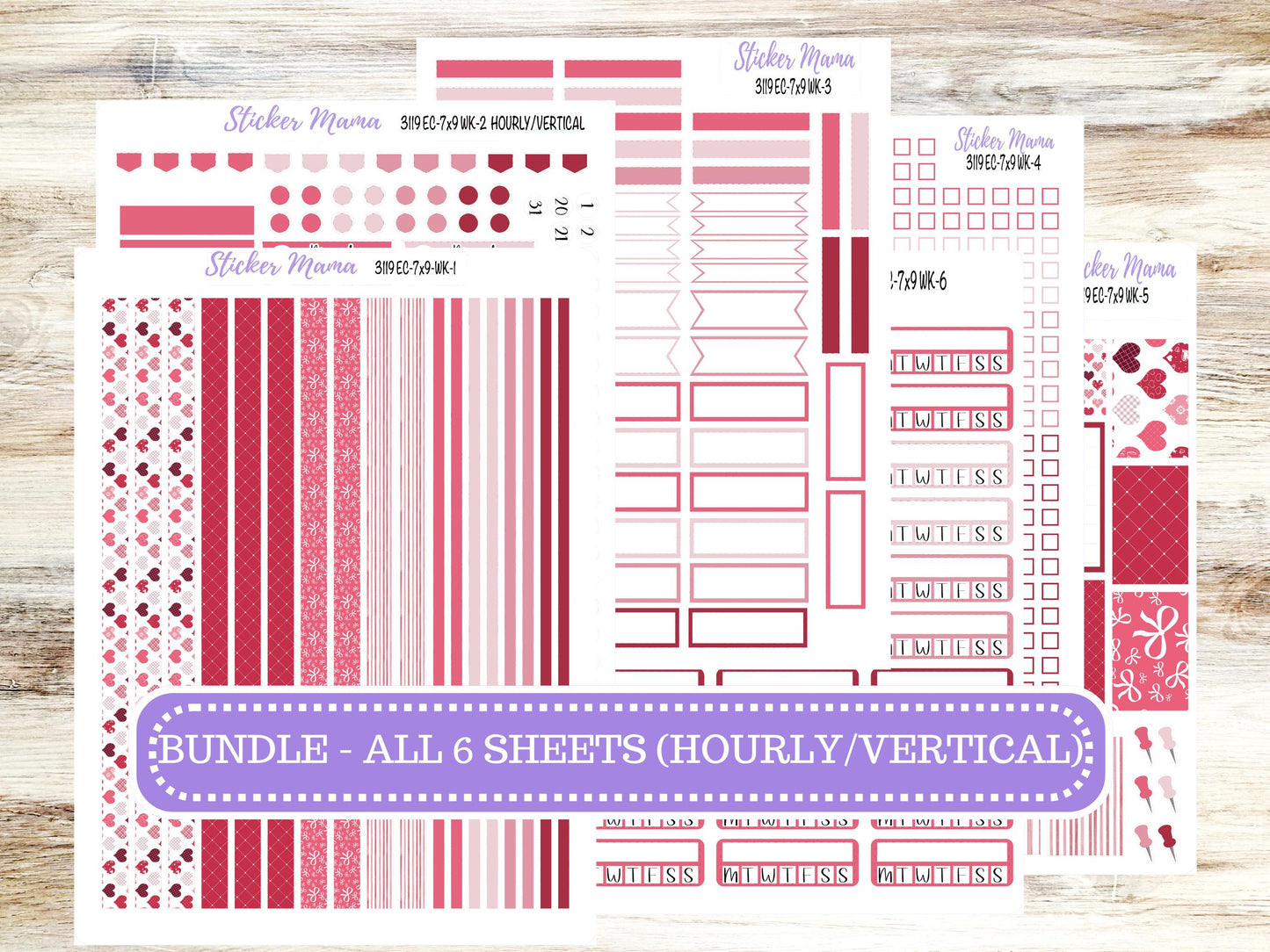 ERIN CONDREN Weekly Planner Kit WK-3119 || February || Weekly Planner Sticker Kit || Erin Condren || 10-25