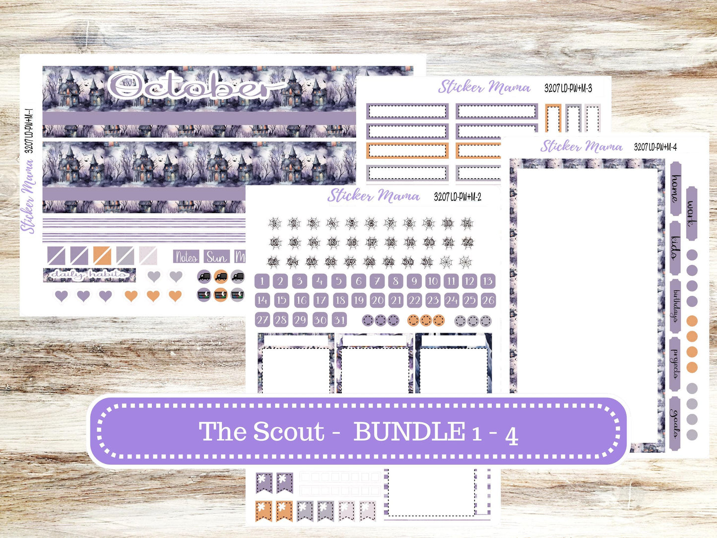 LD "The Scout" || PORTRAIT Weekly + Monthly Planner Kit #3207 || Haunted Haven || Laurel Denise Kit Portrait || Aug 25