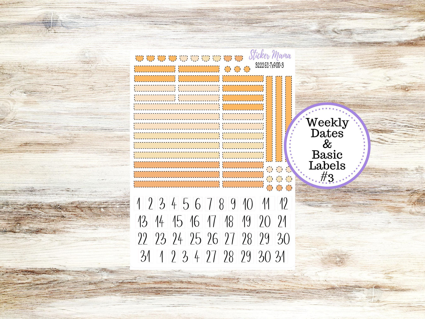 Erin Condren Daily Duo Planner Sticker Kit | 3222 Cozy Ghost