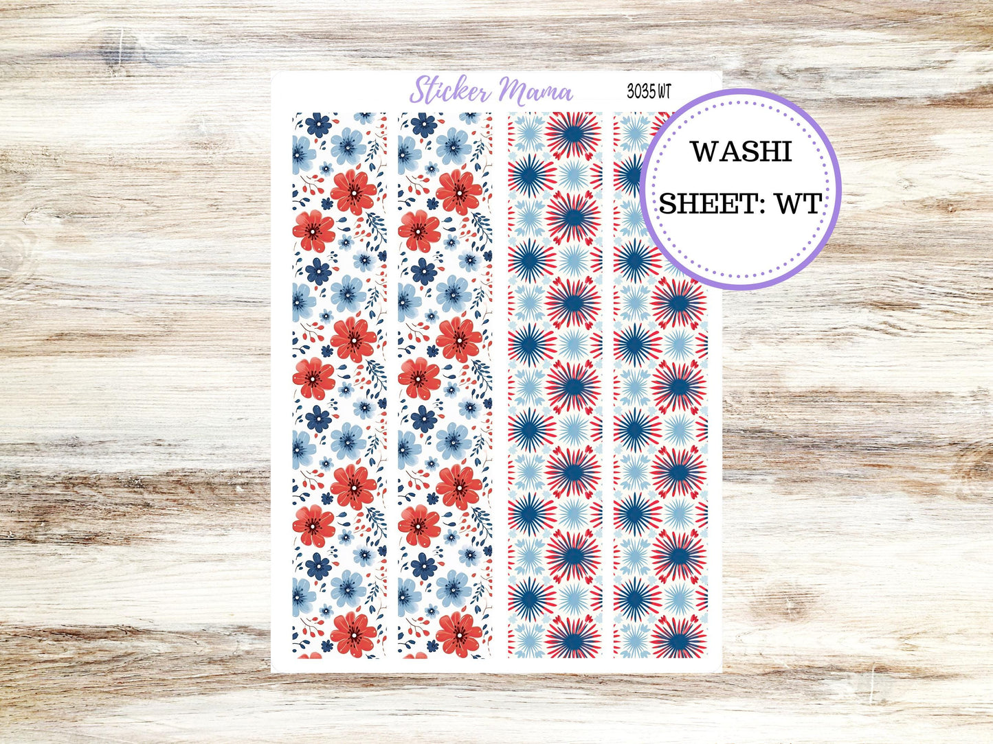 Washi Planner Stickers | 3035 American Dream |