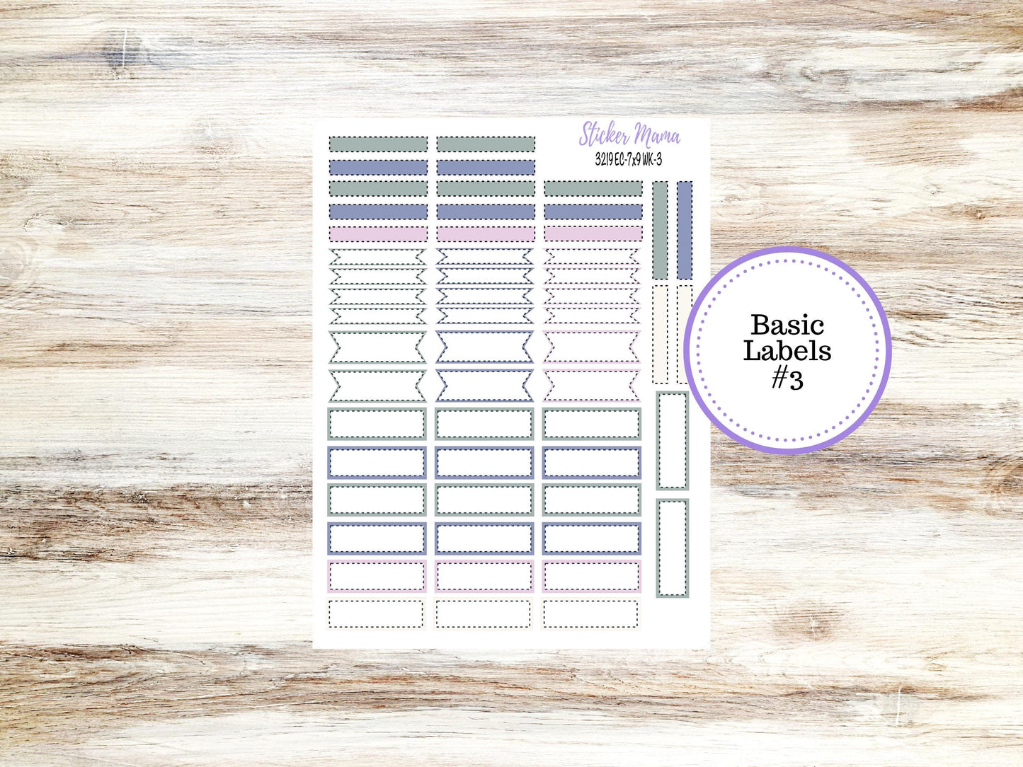 Erin Condren Weekly Planner Kit | Vertical & Hourly Stickers | WK-3219 Tropical Trinkets