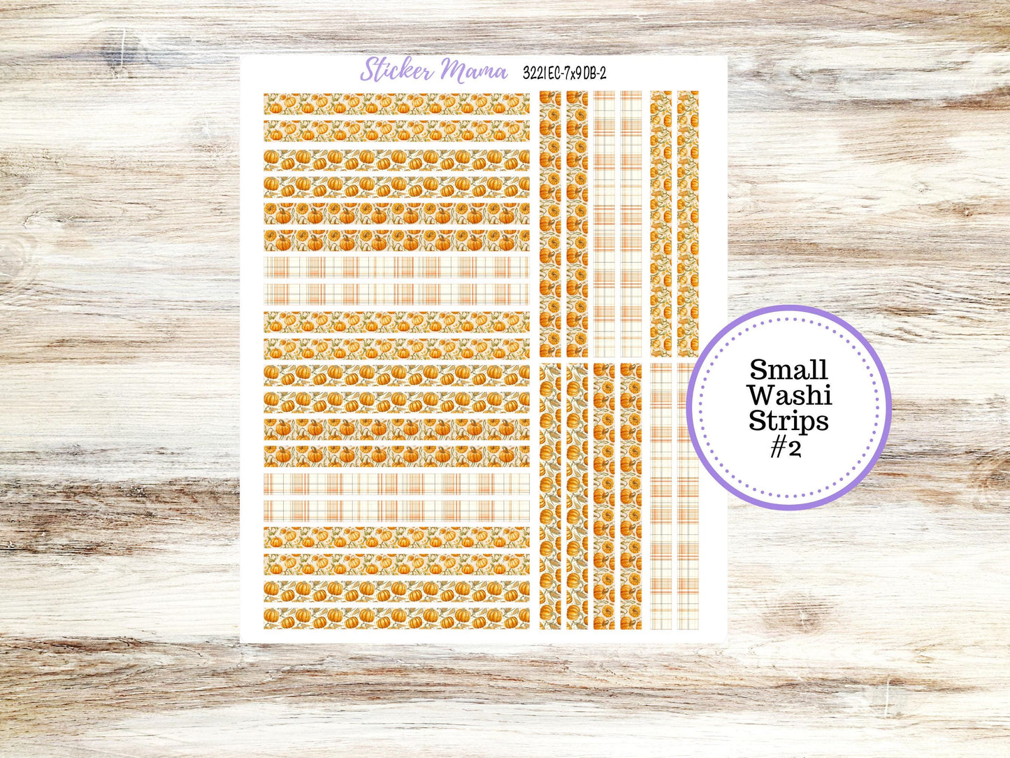 Erin Condren Dashboard Planner Sticker Kit | DB 3221 Pumpkin & Cornstalks
