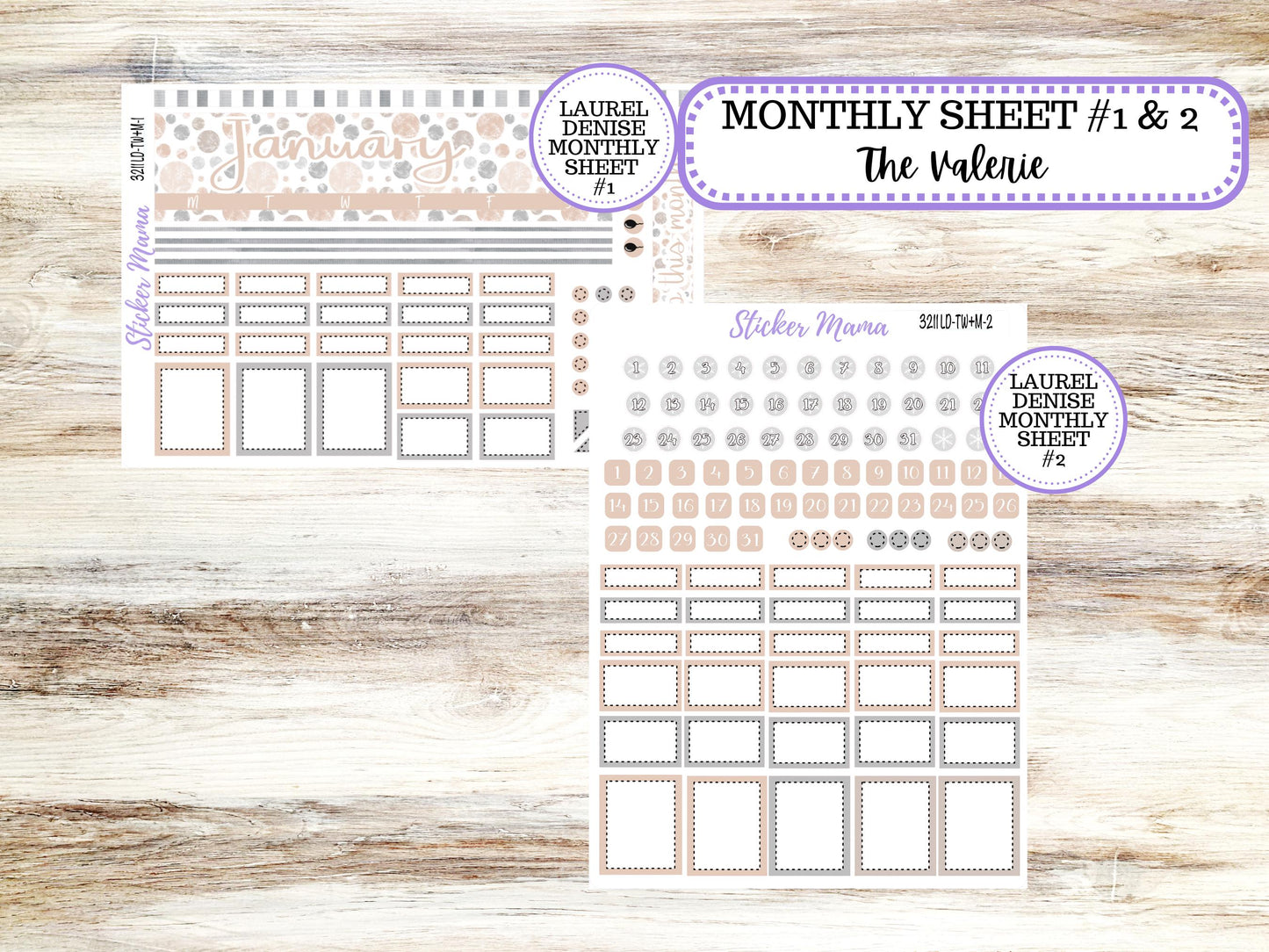LD "The Valerie" || TEACHER Week + Month Planner Kit #3211 || Pastel Wonderland ||Laurel Denise Kit || Laurel Denise Teacher Planner | 10-25