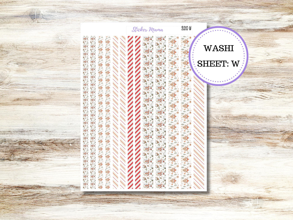Washi Planner Stickers 3210 | Frosty Friends |