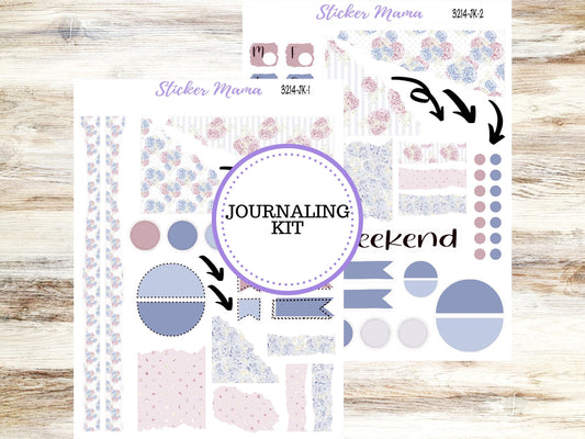 JOURNALING KIT  || #3214 || Peony Palace || Journal Planner || Planner Stickers || Journal Stickers
