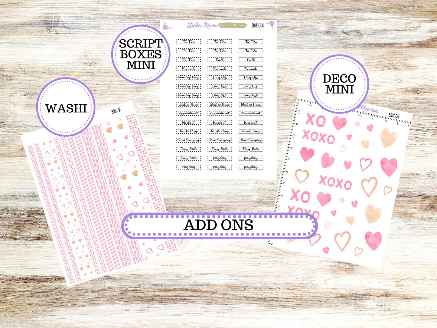 LD SMALL "The Anne" & "The Nancy" || MINI Week + Month Planner Kit #3212 || Laurel Denise Horizontal Vertical || Love Notes || 10-25