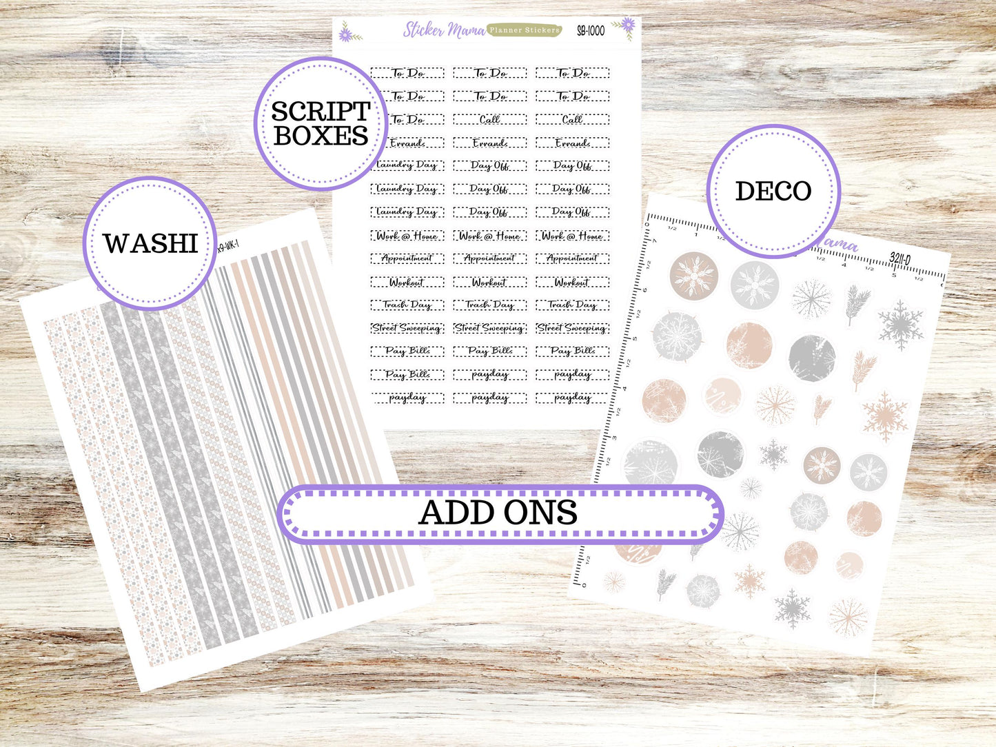 LD "The Rose" Large || 4-COLUMN (formerly project)  Planner Kit #3211 || Love Notes || Laurel Denise Stickers || 10-25