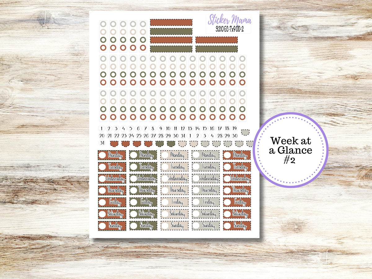 Erin Condren Daily Duo Planner Sticker Kit 3210 | December - Frosty Friends | 9-26