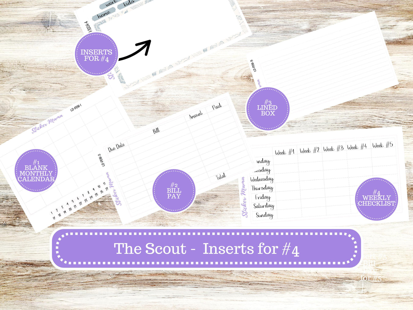 LD Large "The Scout" || PORTRAIT Weekly + Monthly Planner Kit #3212 || February || Laurel Denise Kit Portrait || Love Notes || 10-25
