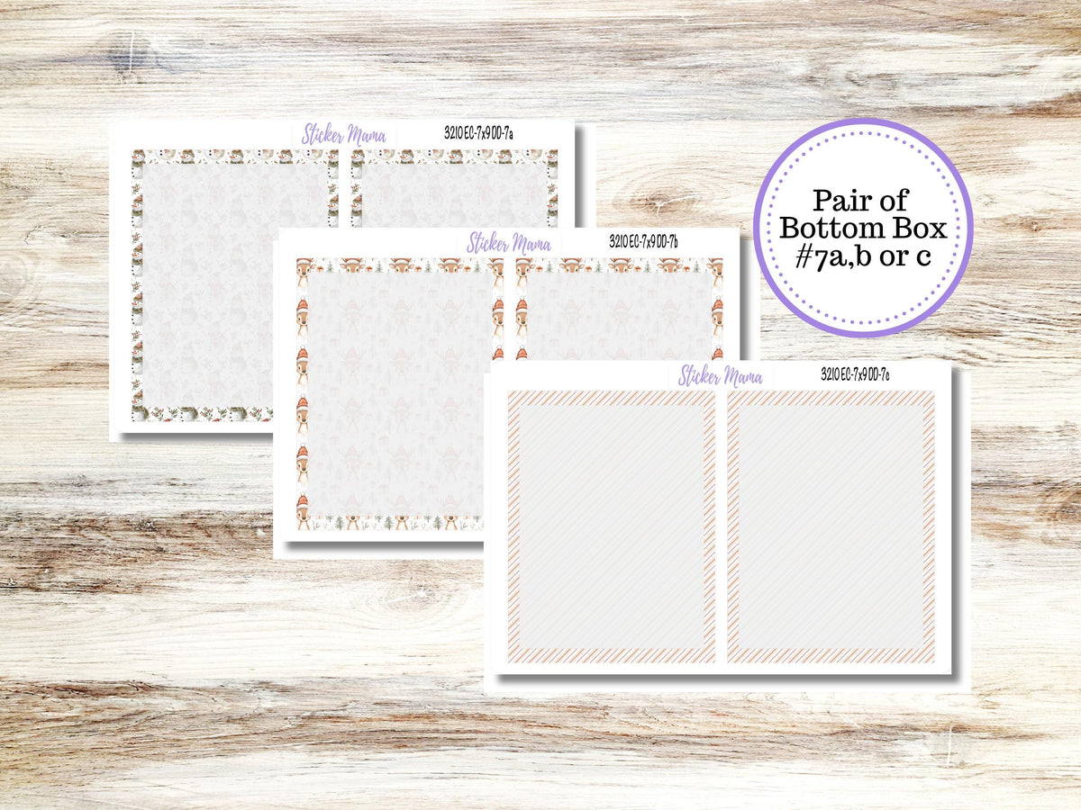 Erin Condren Daily Duo Planner Sticker Kit 3210 | December - Frosty Friends | 9-26