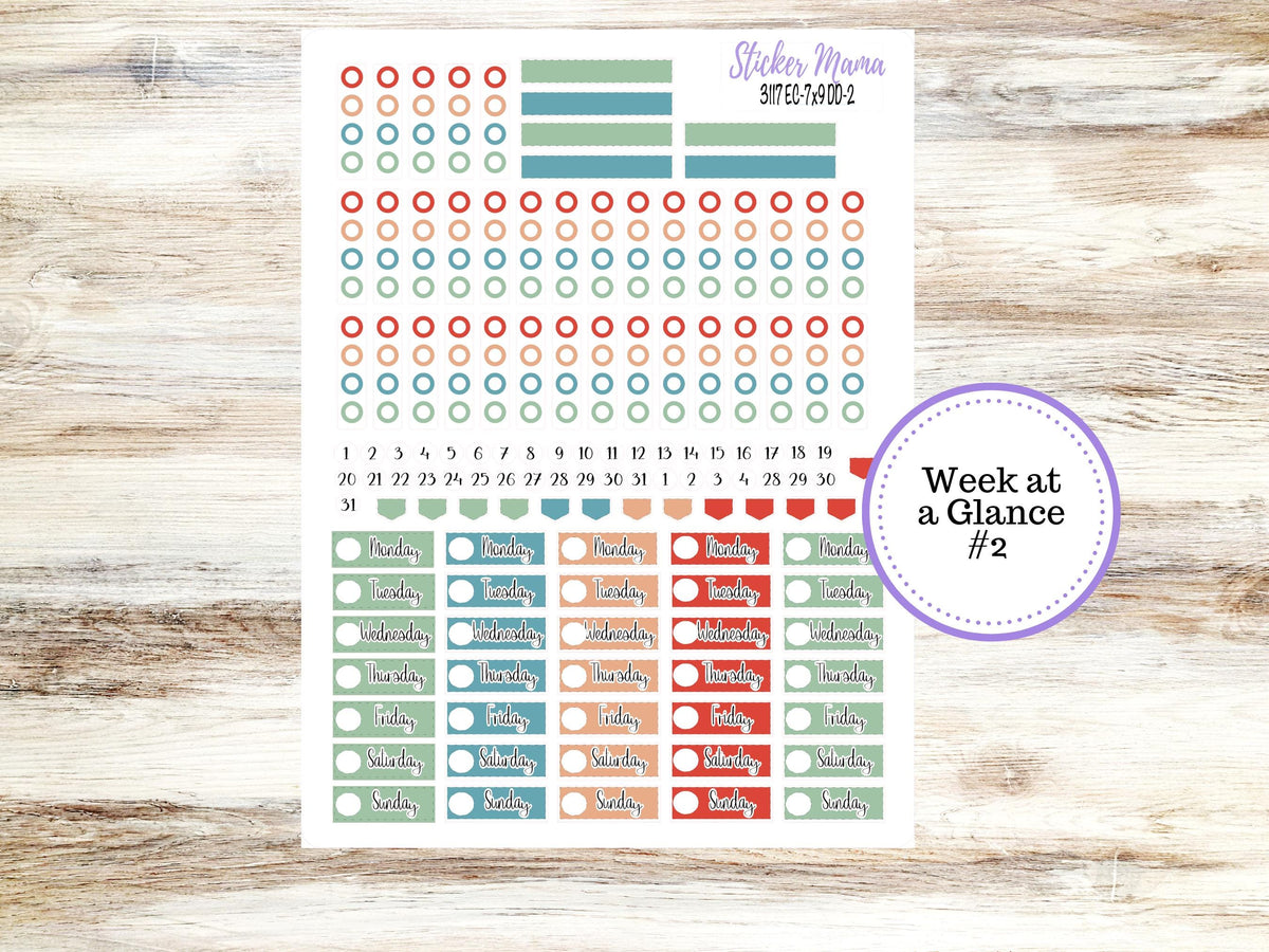 ERIN CONDREN Daily Duo Planner Kit DD-3117 || December  || Daily Duo Planner Sticker Kit || Erin Condren ||
