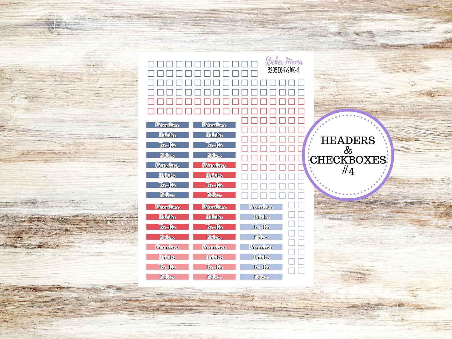Erin Condren Weekly Planner Kit | Vertical & Hourly Stickers | WK-3205 Patriotic Festivities