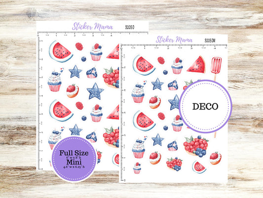 Deco Planner Stickers | 3205 Patriotic Festivities
