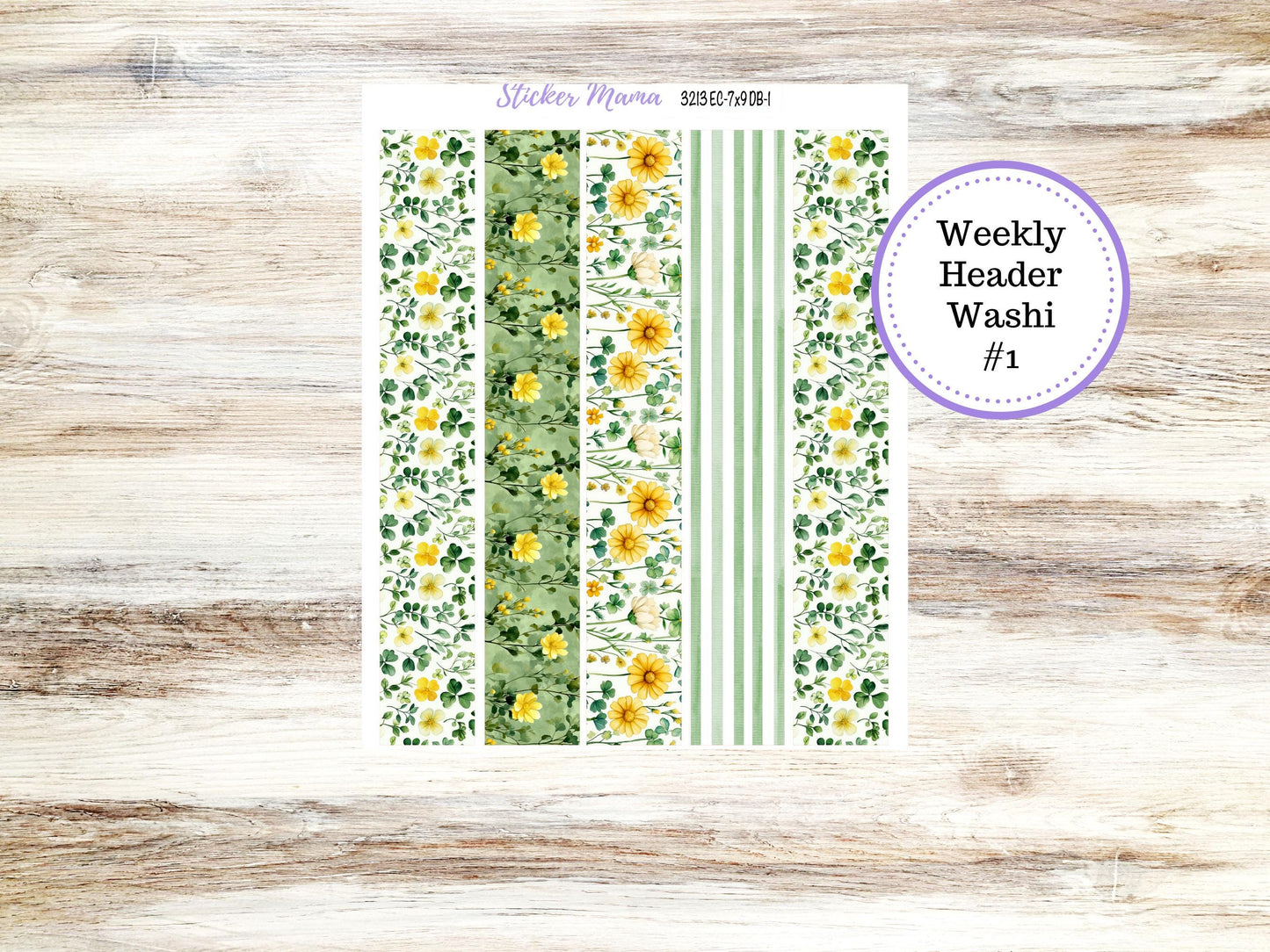 ERIN CONDREN Dashboard Planner Kit DB-3213 || March - Lucky Blossom || Dashboard Planner Sticker Kit || Erin Condren ||
