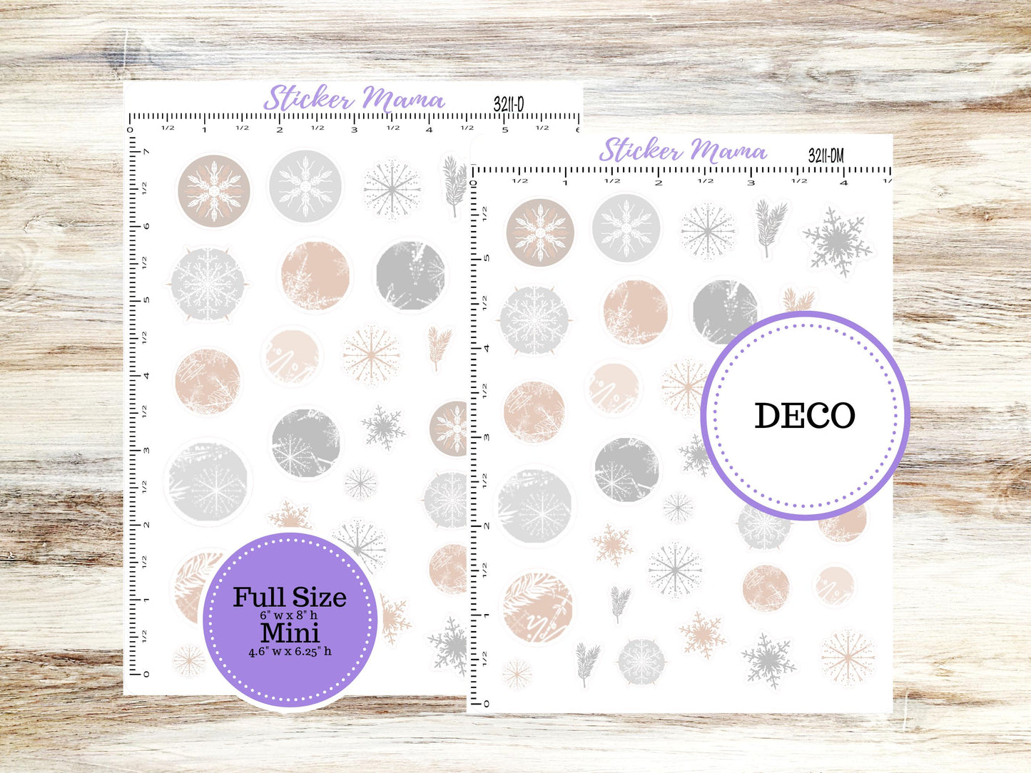 DECO-3211 || Pastel Wonderland Deco || PLANNER STICKERS || Winter Stickers || January Deco