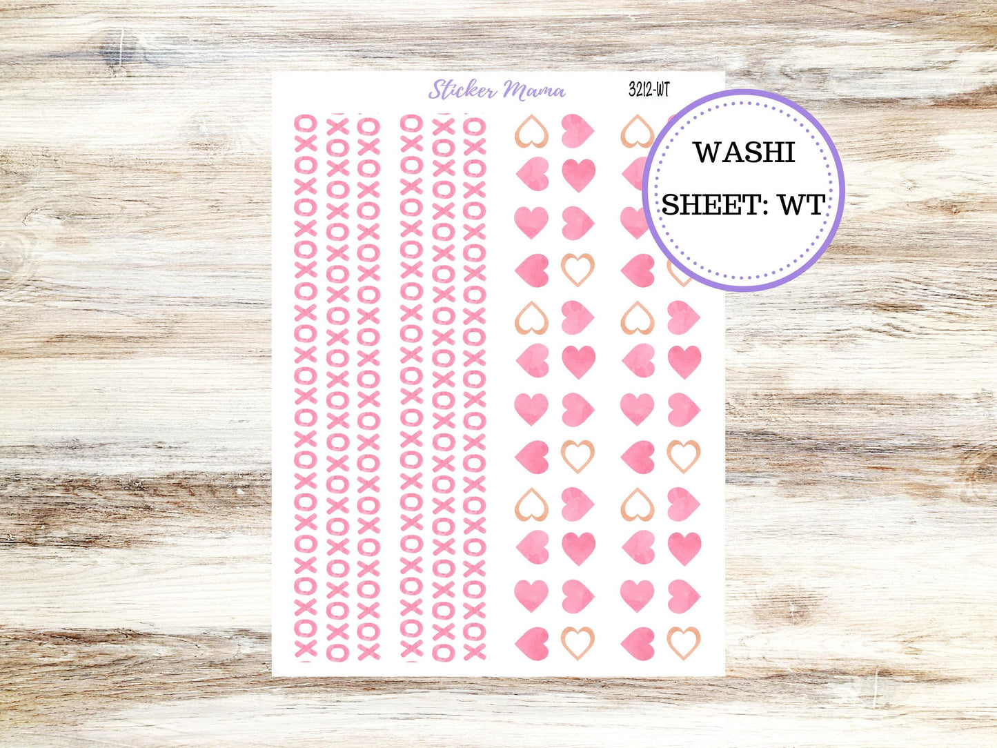 WASHI PLANNER STICKERS || 3212 || Love Notes || Washi Stickers || Valentines Planner Stickers || February Washi for Planners