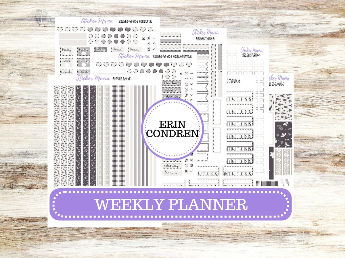 Erin Condren Weekly Planner Kit | WK 3225 Sleek Season