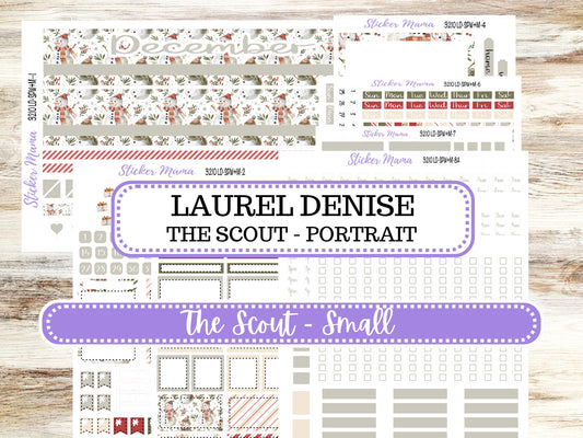 LD Small "The Scout" || PORTRAIT Weekly + Monthly Planner Kit #3210 || Frosty Friends || Laurel Denise Kit Portrait || 10-25
