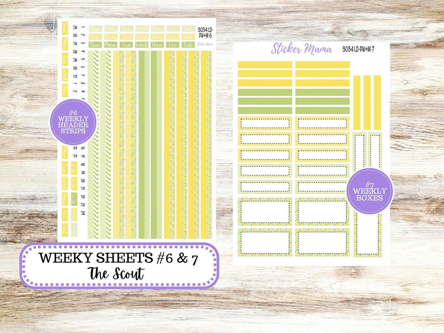 LD Large "The Scout" || PORTRAIT Weekly + Monthly Planner Kit #3034 || Fresh Squeeze || Laurel Denise Kit Portrait  || 11-25