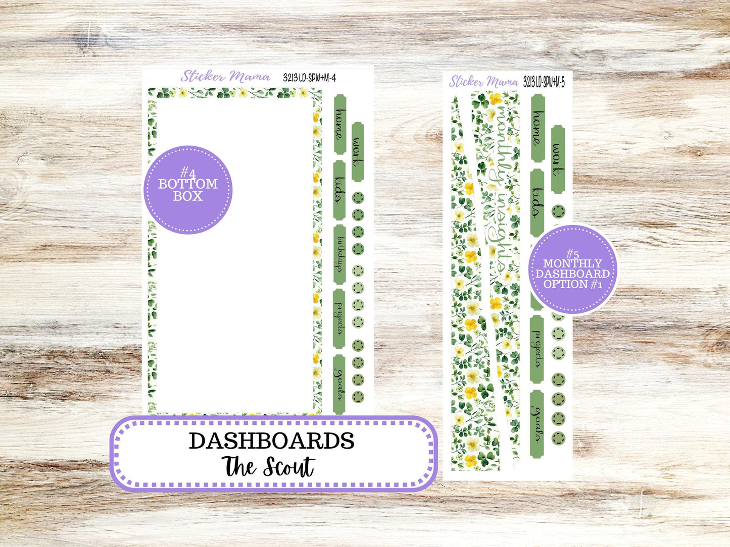 LD Small "The Scout" || PORTRAIT Weekly + Monthly Planner Kit #3213 || March Lucky Blossom || Laurel Denise Kit Portrait  || 11-25