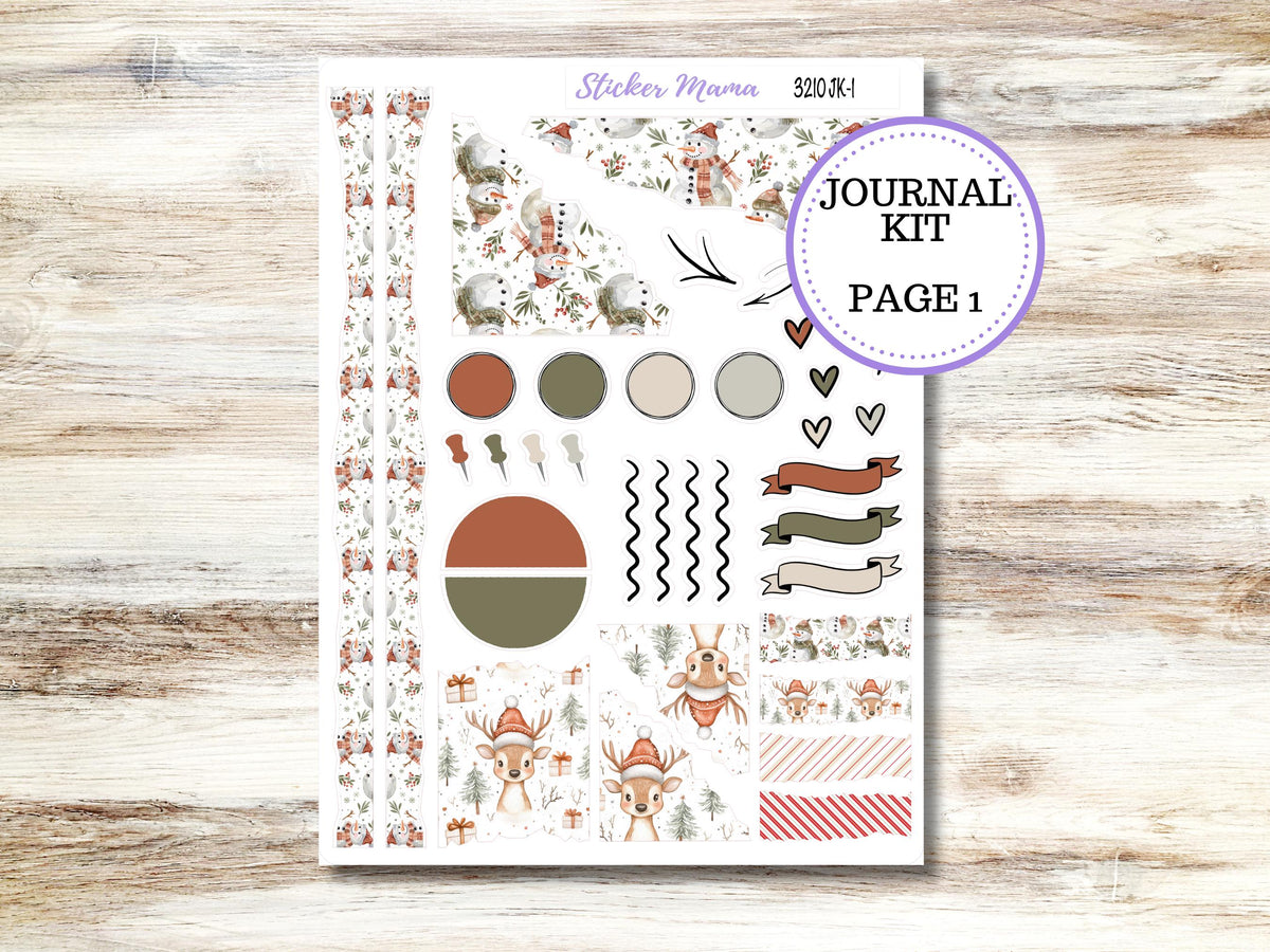 Journaling Kit 3210 |  Frosty Friends  | Journal Planner Stickers
