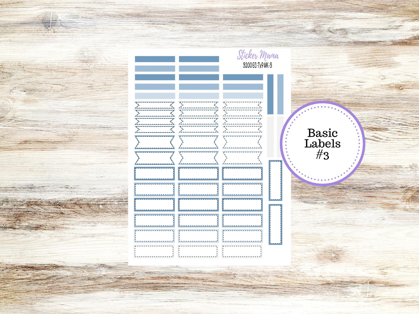 ERIN CONDREN WK-3200 || Blue Blossom || Weekly Planner Kit || Erin Condren || Hourly Planner Kit ||  Vertical Planner Kit