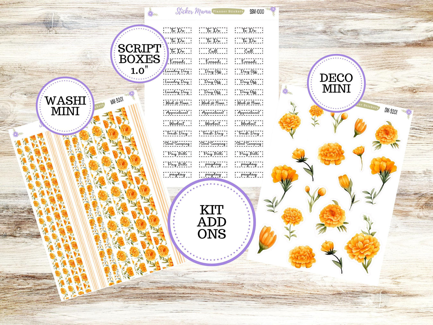 LAUREL DENISE PORTRAIT Planner Kit #3201 || Fall Colors || Laurel Denise Kit || Laurel Denise Stickers ||  || Floral ld