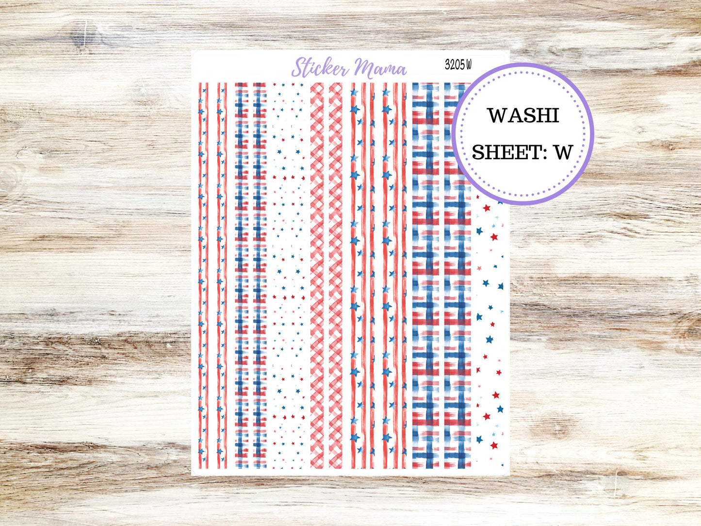 Washi Planner Stickers | 3205 Patriotic Festivities