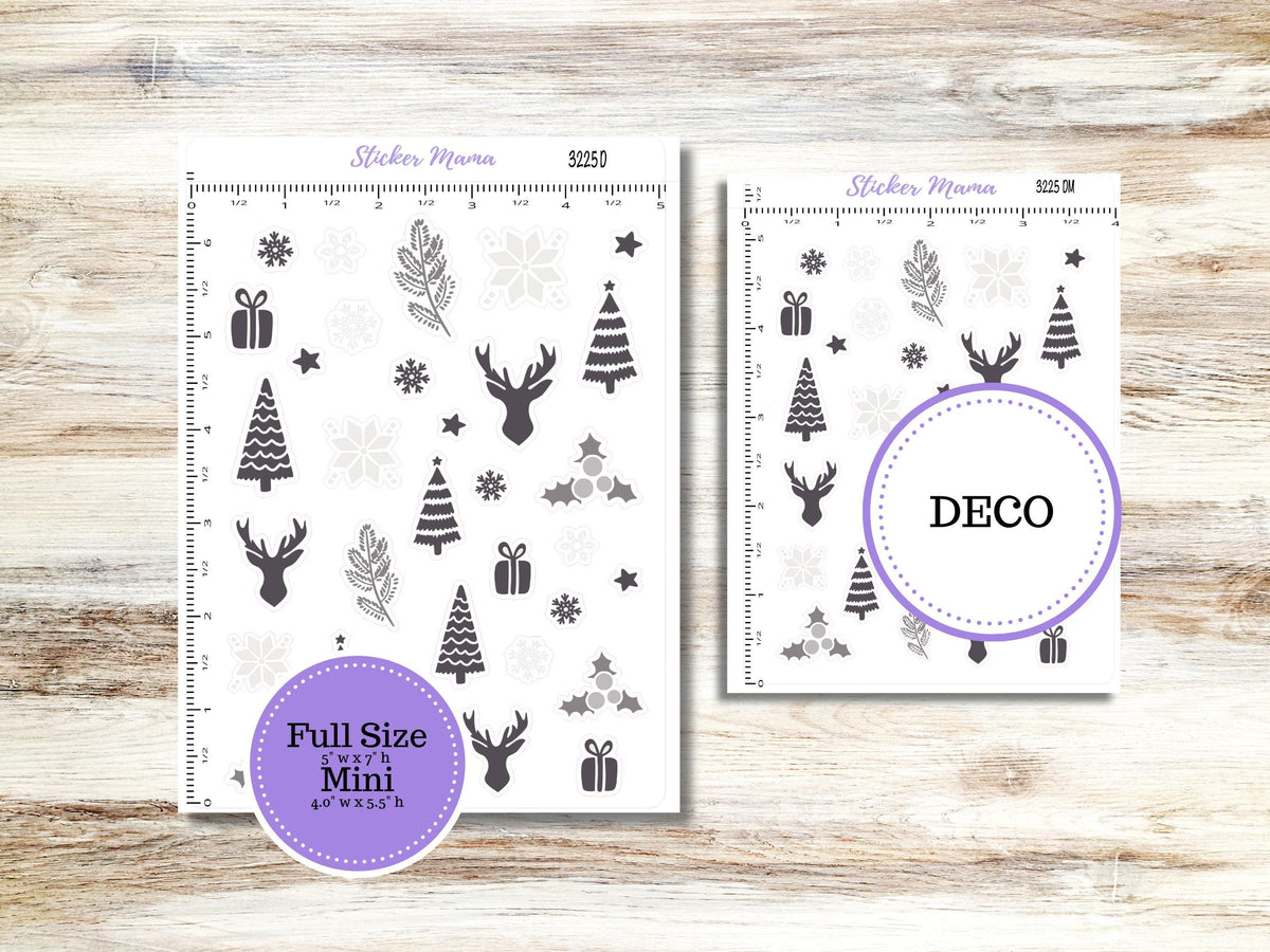 Deco 3225 | Sleek Season | Planner Stickers | Christmas Stickers